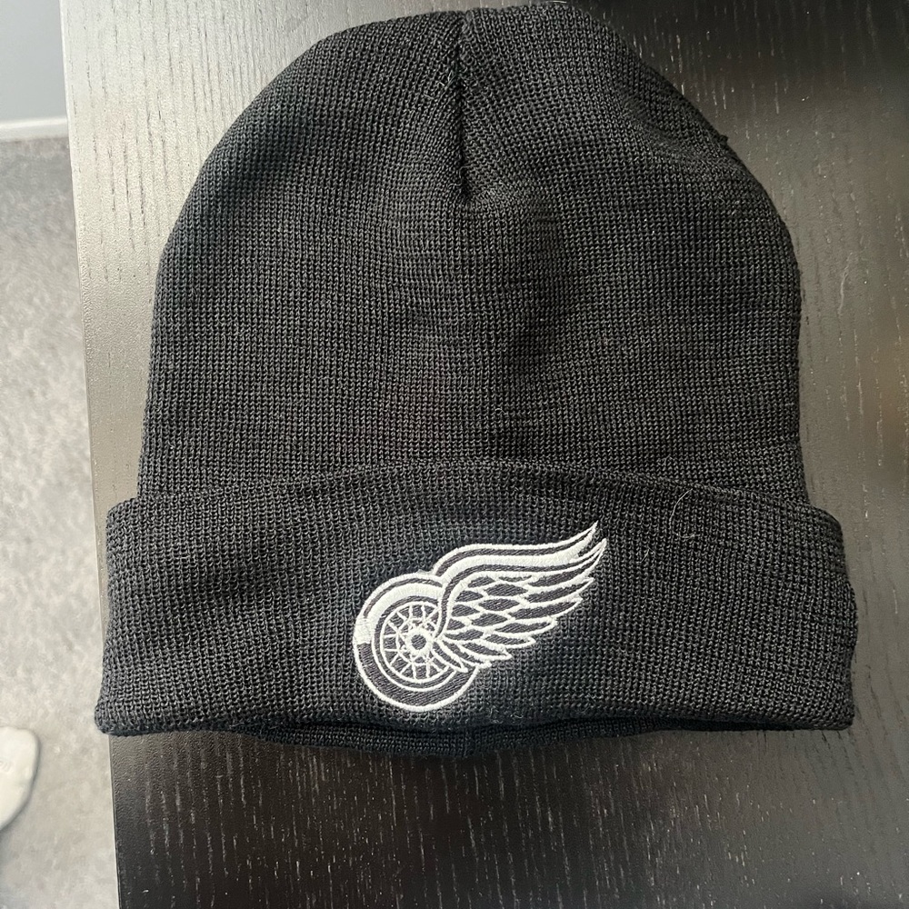 New Era Black Beanie with White Logo